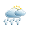 starke Regenschauer
