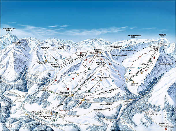 Ski Heiligenblut Pistenkarte