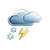 Gewitter mit Schneefall