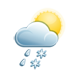 leichte Schnee / Regenschauer