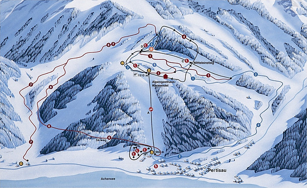 Achensee - Pertisau Pistenkarte