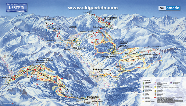 Dorfgastein Pistenkarte