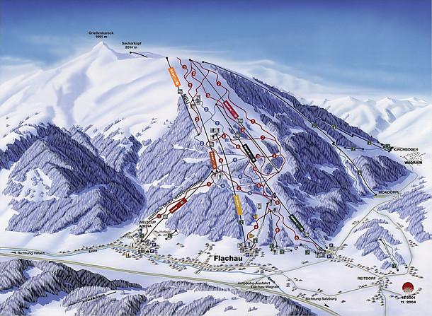 Flachau Pistenkarte
