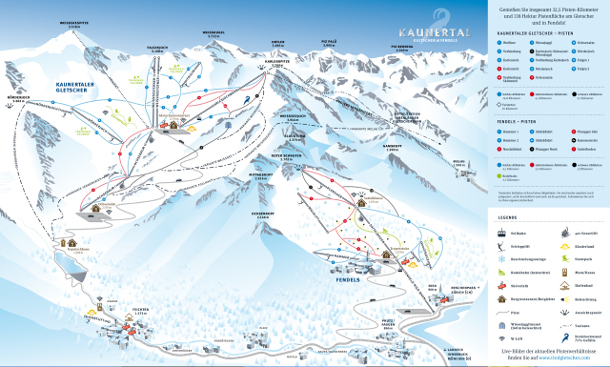 Kaunertaler Gletscher Pistenkarte