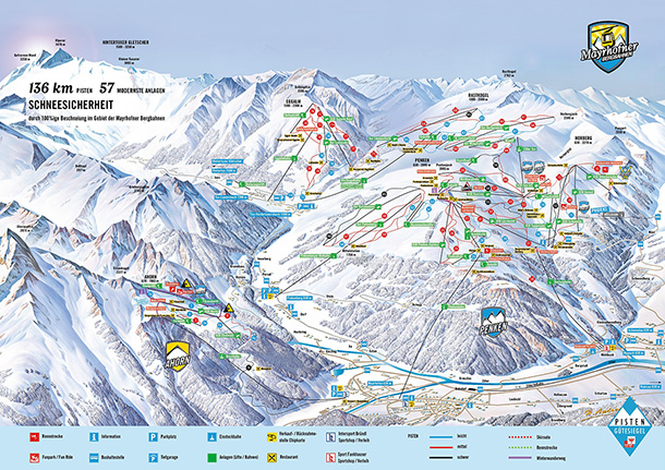 Mayrhofen - Zillertal Pistenkarte