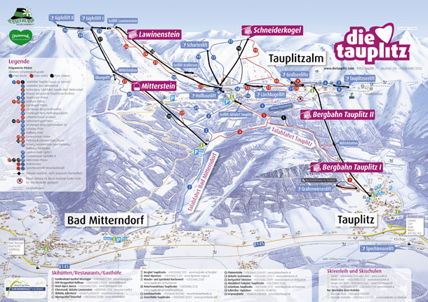 Tauplitz / Bad Mitterndorf Pistenkarte