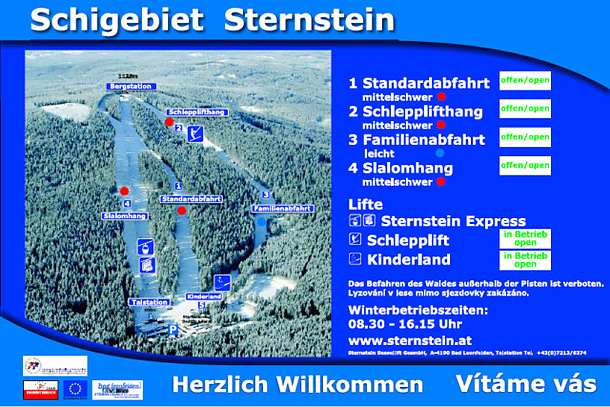Sternstein Lifte Pistenkarte
