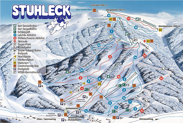 Stuhleck - Semmering Pistenkarte