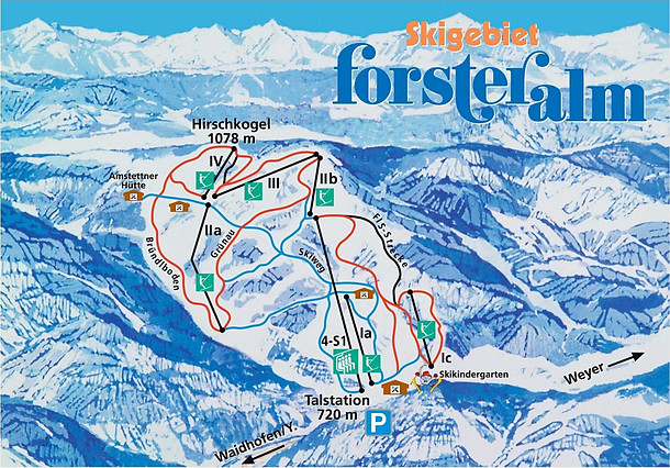 Forsteralm Pistenkarte