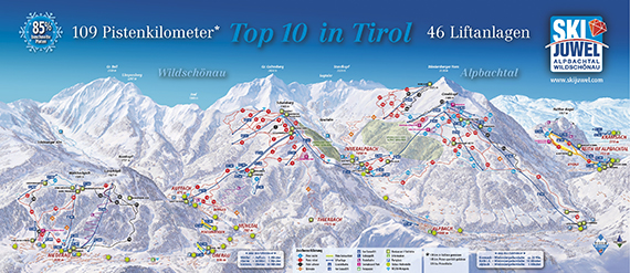 Alpbachtal Pistenkarte