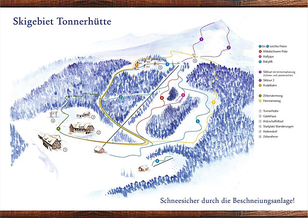 Tonnerhüttenlift Pistenkarte